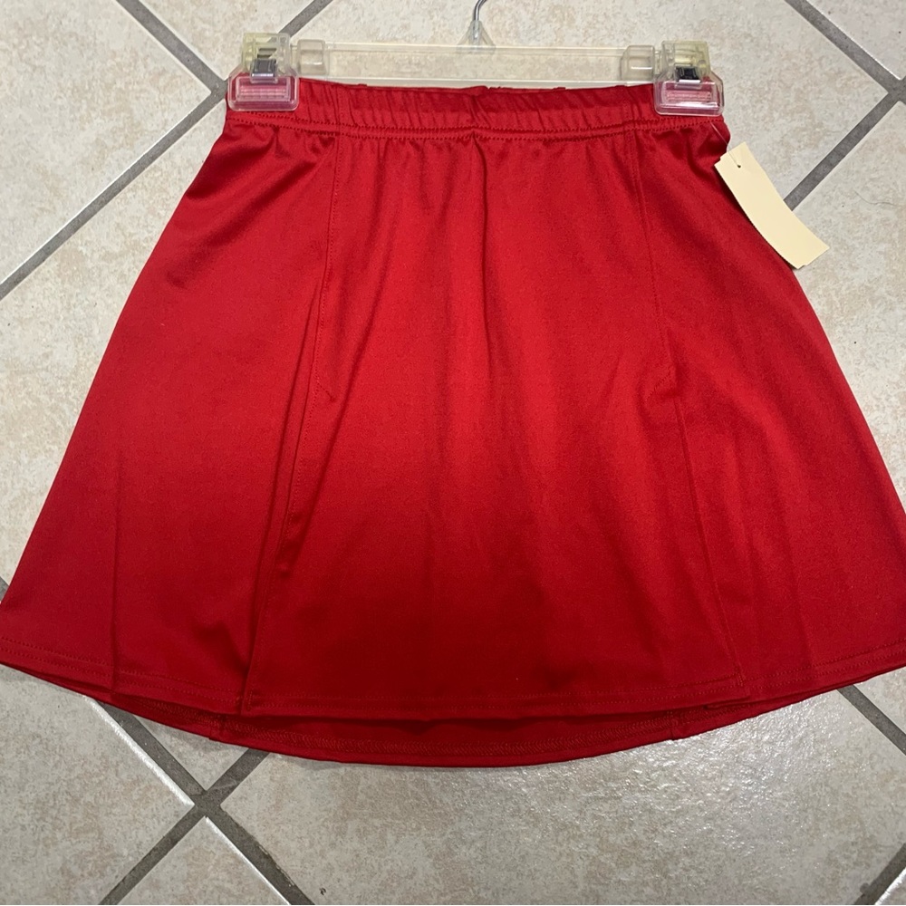 Womens Elastic Waist Tennis Lacrosse Golf Athletic Kilt Skirt w/Drawstring NWT